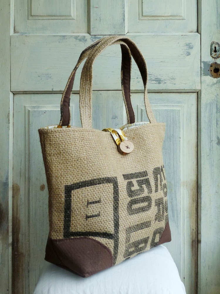 SALE. LeAH tote bag. Upcycled tote. Grocery bag. Everyday bag.