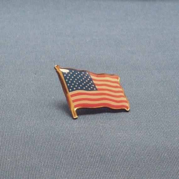 American Flag Tie Tack Coat or Collar Pin by AppleJar on Etsy