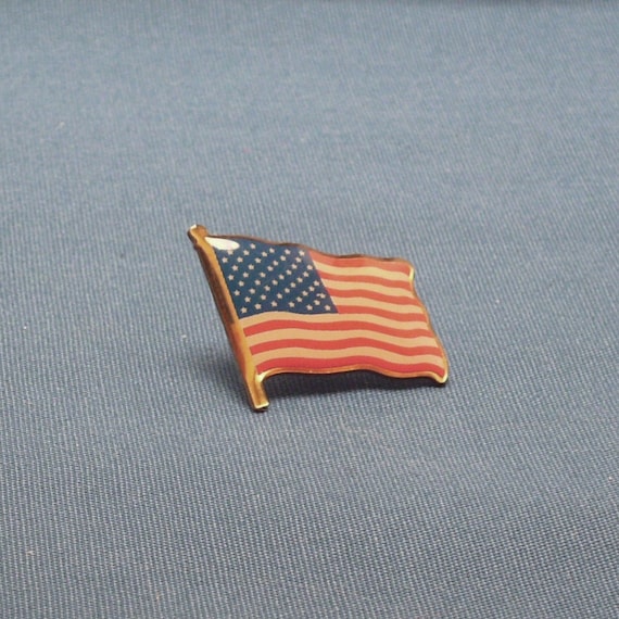 American Flag Tie Tack Coat or Collar Pin by AppleJar on Etsy