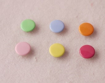 50 sets, Pastel Shade Capped Prong Snap Button Set 4, Size 16L (10 mm)
