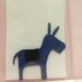 Cute Donkey iron-on patch
