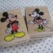 Mickey and Minnie Mouse Rubber Stamps