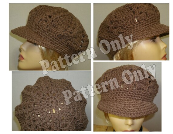 brim pattern ladies crochet hat Crochet Adult Pattern top2toesboutique by Sized Brimmed Ladies