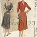 Vintage 50s Day Dress Gored Skirt Long or Short Sleeves McCalls 8722 Bust 38 UNCUT