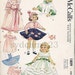 Vintage 1953 18 inch Doll Wardrobe Pegnoir Nightgown Dress Jumper Blouse Cape Hat Panties Headband McCalls 1809