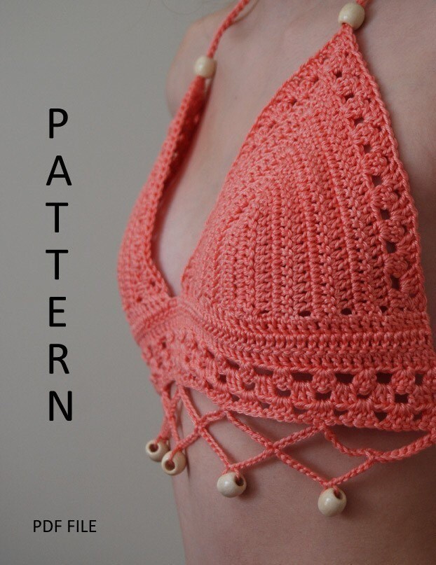 PDF Crochet Bikini Top Pattern