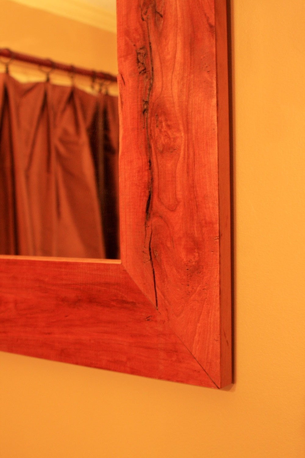 Cherry Framed Mirror. Rustic Cherry Framed Mirror. 30 Inch