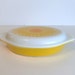 Vintage Daisy Pyrex Divided Dish with Cover