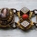 PRICE REDUCED Vintage Antique Gorgeous Intricate Women's Hand Painted Porcelain Bracelet, Superb Piece