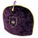 Royal Purple Velvet w Monogram Tea Cozy/ Cosy