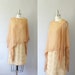 Sale // 1960s cocktail dress / vintage 60s chiffon dress and cape / Sand and Clay