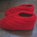 Crocheted Children's Slippers Fits Youth Sizes 13.5 to 1.5