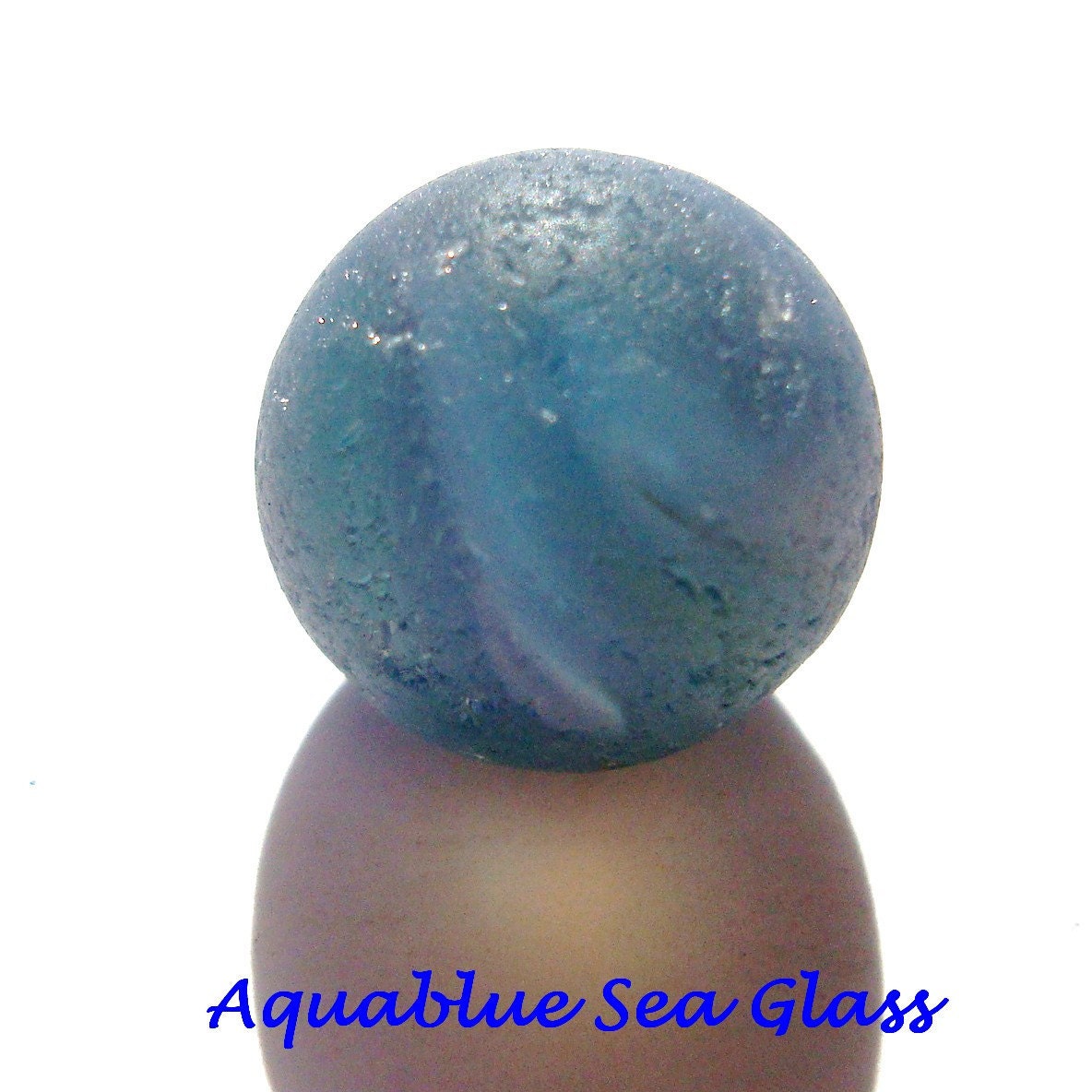 Sea Glass Marble RARE OPALESCENT MARBLE From Puerto Rico