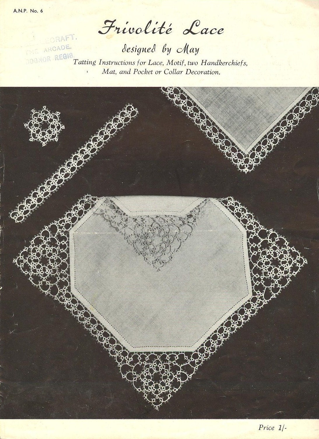 ANP6 Tatting Frivolite Lace designed by May PDF