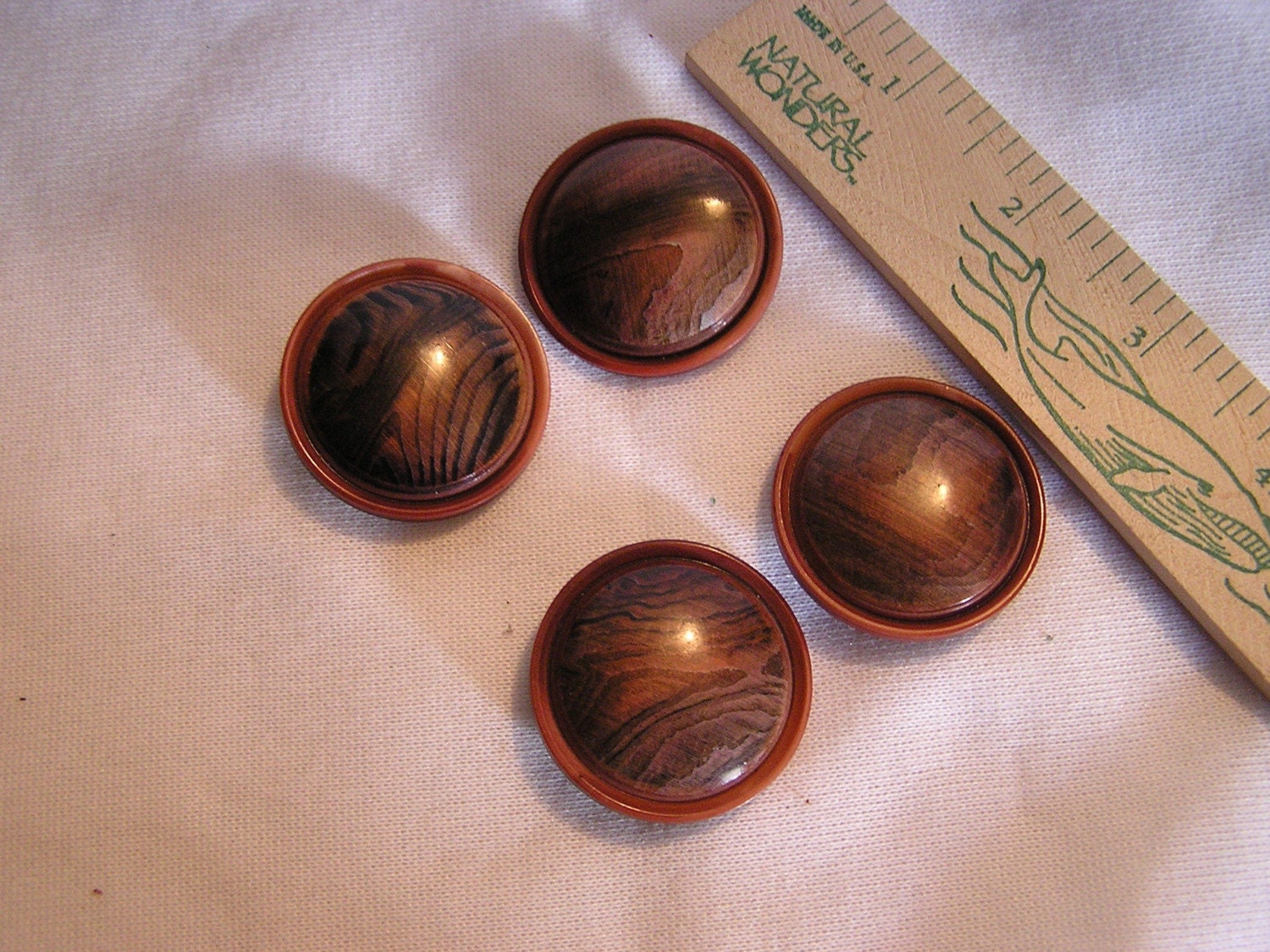 Four Vintage Faux Tortoise Shell Buttons by frenchhen1 on Etsy