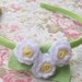 Daisy Flower Bud Headband White Green and Yellow for Adults, Teens, Kids