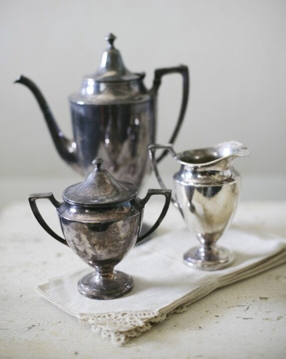SALE silver plate tea service