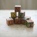 worn wood blocks