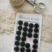 antique french button card