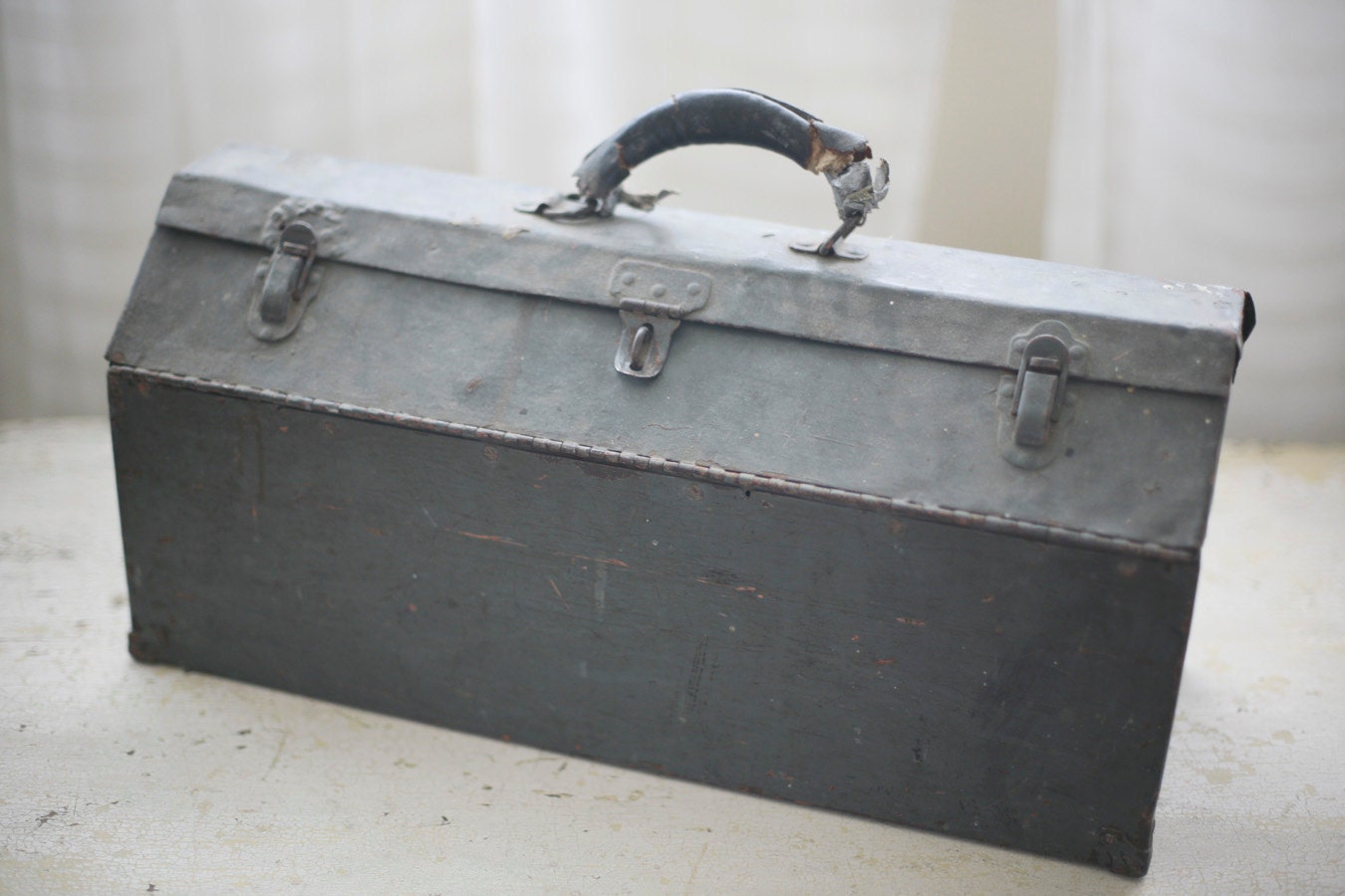 old metal toolbox