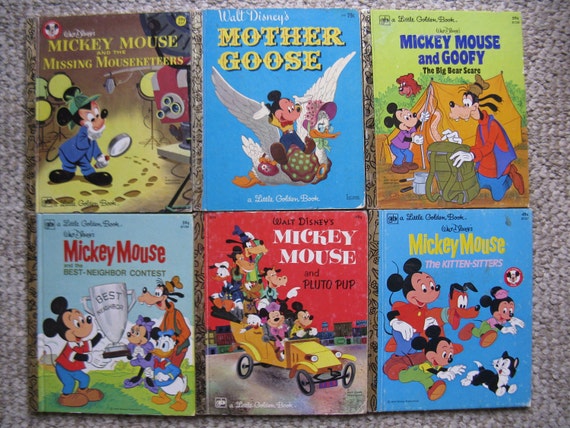 Vintage 70's Walt Disney Mickey Mouse Little Golden Book