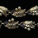 Sagitaria Leaf Demi, Gold Tone Necklace and Bracelet