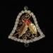 Holly Bell Christmas Rhinestones Brooch