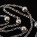 34 Inch Milor Italian Sterling Silver Chain with Beads