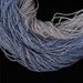 Periwinkle Blue Seed Bead Necklace, Three Hanks, Gorgeous Clasp