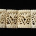 Delicate Carved Bone Bracelet Open Work Moth Pattern