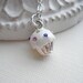 Cupcake Necklace In Silver, Vanilla Cupcake Pendant. Gift For Her Under 25