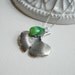 Silver Leaf Pendant Necklace, Sterling Silver Necklace, Chalcedony. Nature, Botanical Necklace