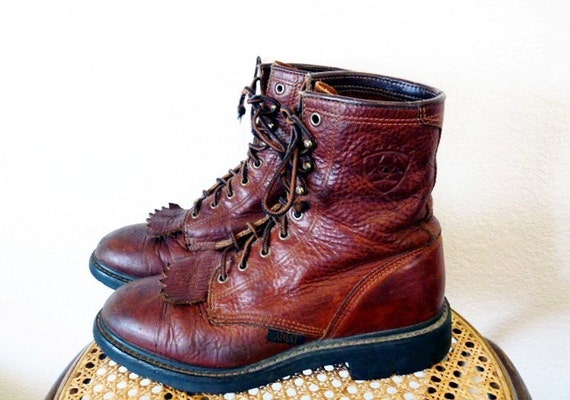 ariat boot laces brown