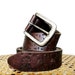 RESERVED for Yanella Vintage Brown Leather Tooled Belt Perry Ellis