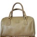 SALE Vintage Beige Genuine Leather Handbag Purse Doctors Bag