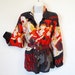 Vintage 80s Silk Blouse Nicole Taylor Monte Marte France 1885 Beaded Hermes design M/L