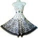 SALE 80's Sundress Sweetheart Dress MAGIC Cotton Embroidered Sun Dress Pin-up Full Circle-Skirt