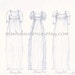 Regency Series, year 1802, original 8x10 pencil drawing