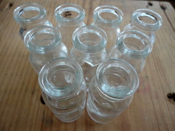 Small Glass Bottlesjars Without Lids 5415