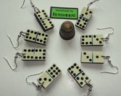 Kitsch Mini Domino Earrings Handmade by Recycloanalyst