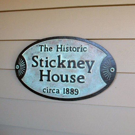 Custom Historic House Plaque