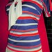 Cutie Pie Vintage PATRIOTIC MOD 1960's Sailor Striped Mini Dress Size S/M