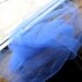 Fabric destash, tulle fabric, blue fabric, see through fabric (1)