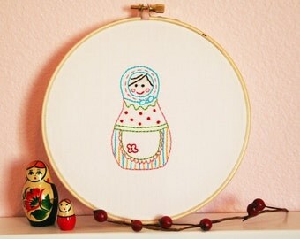 Apron Russian Sweetie Embroidery PATTERN