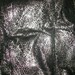 6 yards beautiful sheer black fabric silver cobweb design material fabric