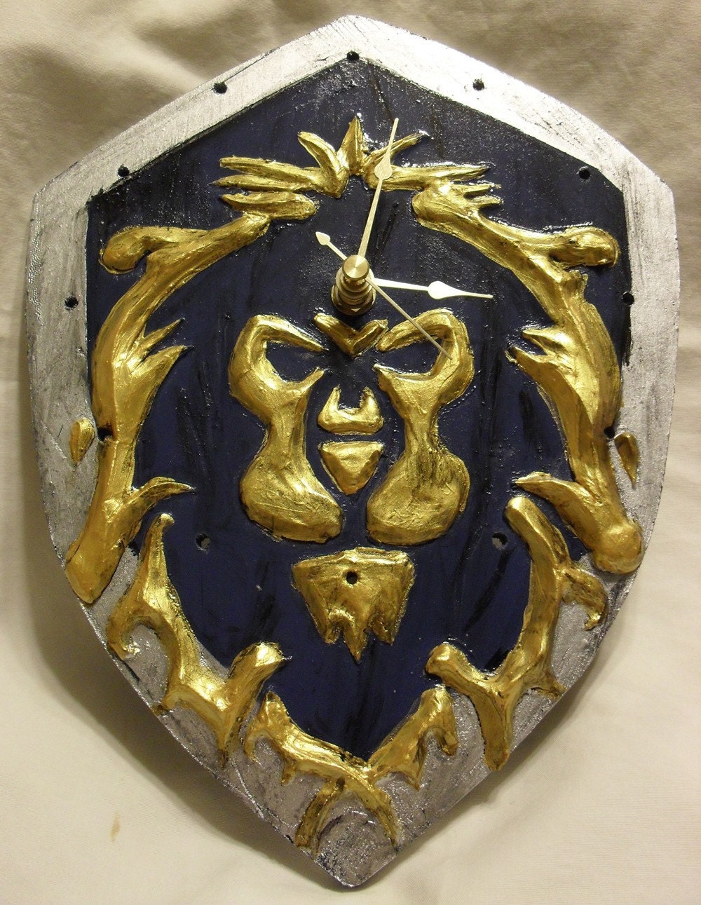 World of Warcraft Alliance Shield Clock