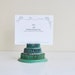 Vintage Trio of Green Metal Flower Frogs Stemgrip
