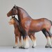Vintage Breyer Clydesdales / Draft Horses Foal and Mare