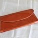 Metallic 1950s Sparkly Rust Copper Vinyl Clutch Purse by Berne of California