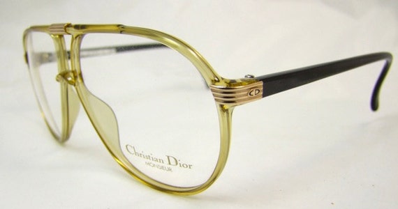 Sale Christian Dior Monsieur Aviator Eyeglasses 1980s Style 